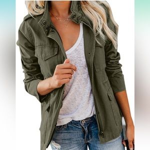 Army Green Cargo Jacket
